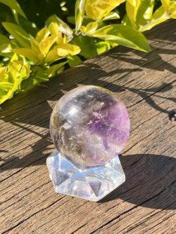 This is Stunning Smoky Amethyst Sphere 42mm