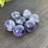 This is Small Chevron Amethyst Sphere 3cm