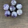 This is Small Chevron Amethyst Sphere 3cm