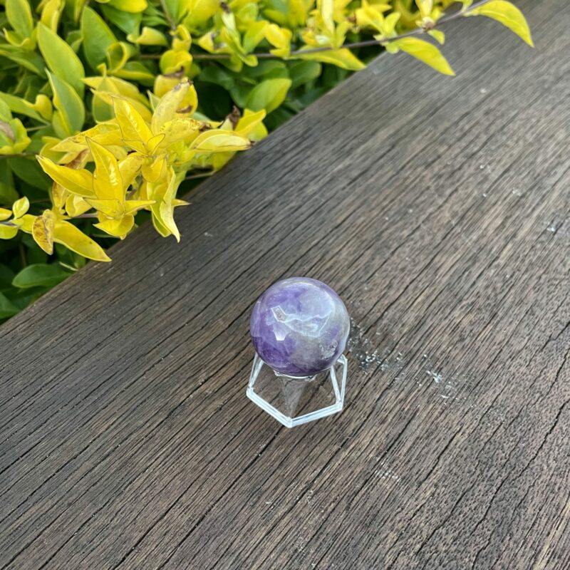 This is Chevron Amethyst Sphere 36mm