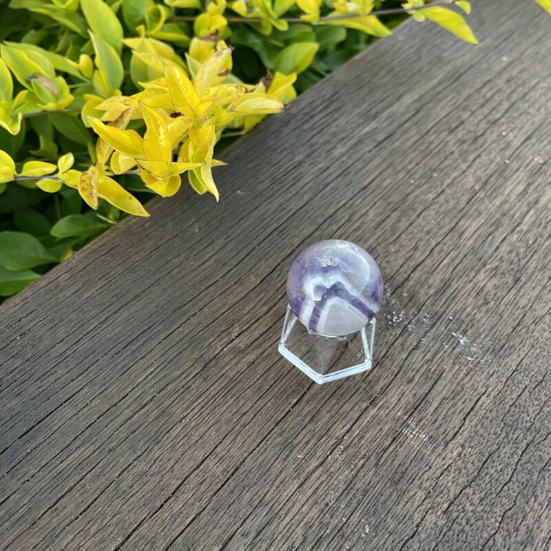 This is Chevron Amethyst Sphere 36mm