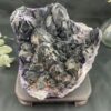 This is black amethyst galaxy cluster enhancing spiritual and emotional balance