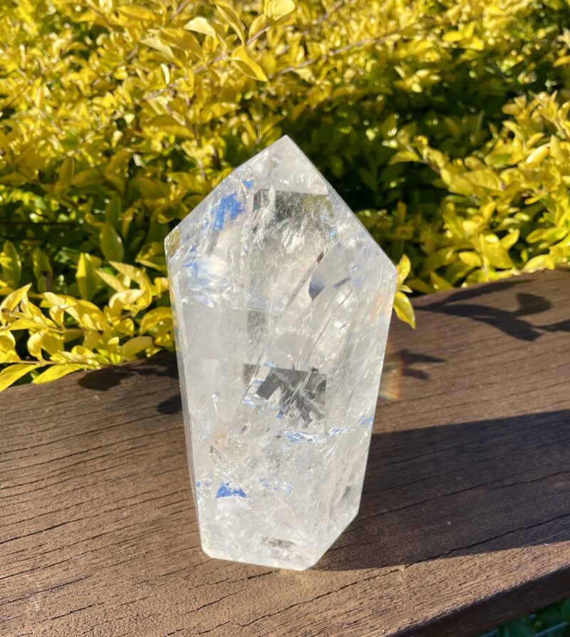 Clear Quartz Channelling Rainbow Tower - A Bridge to Higher Realms