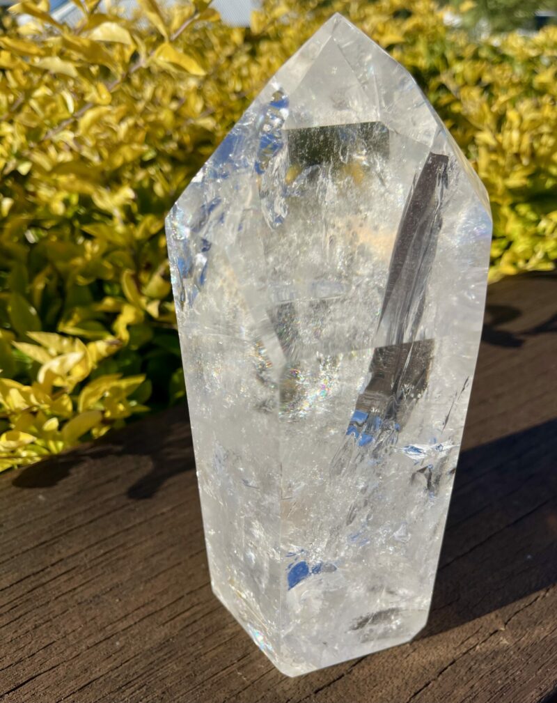 Clear Quartz Channelling Rainbow Tower - A Bridge to Higher Realms