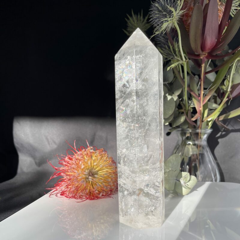 Rainbow Clear Quartz Generator 23cm