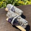 this is 2-Pack Smudge Combo: White Sage, Palo Santo Stick, and Raw Rainbow Fluorite for Cleansing, Balance, and Spiritual Protection