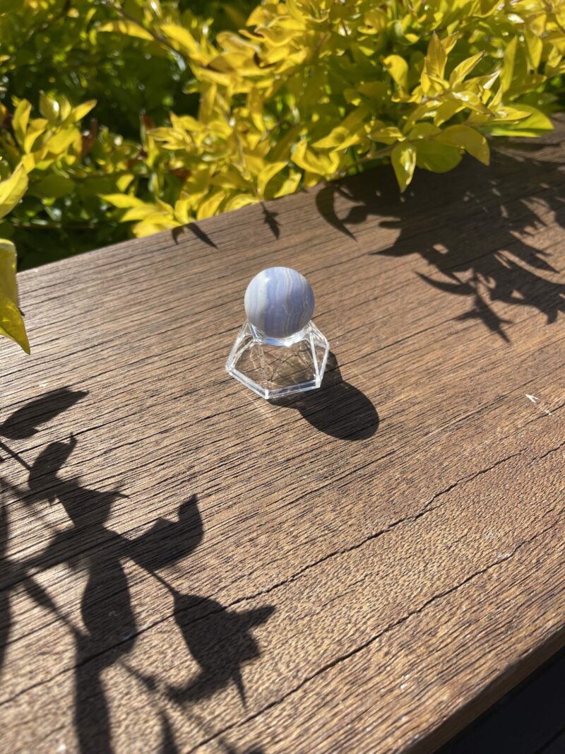 Small Gorgeous Blue Lace Agate Sphere 26mm