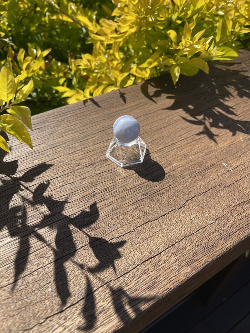 Small Gorgeous Blue Lace Agate Sphere 26mm