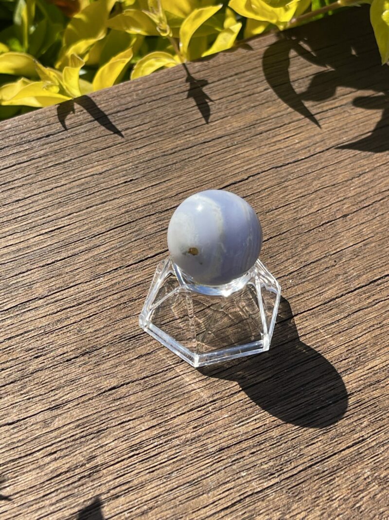 Small Gorgeous Blue Lace Agate Sphere 26mm