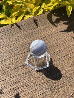 Small Gorgeous Blue Lace Agate Sphere 26mm