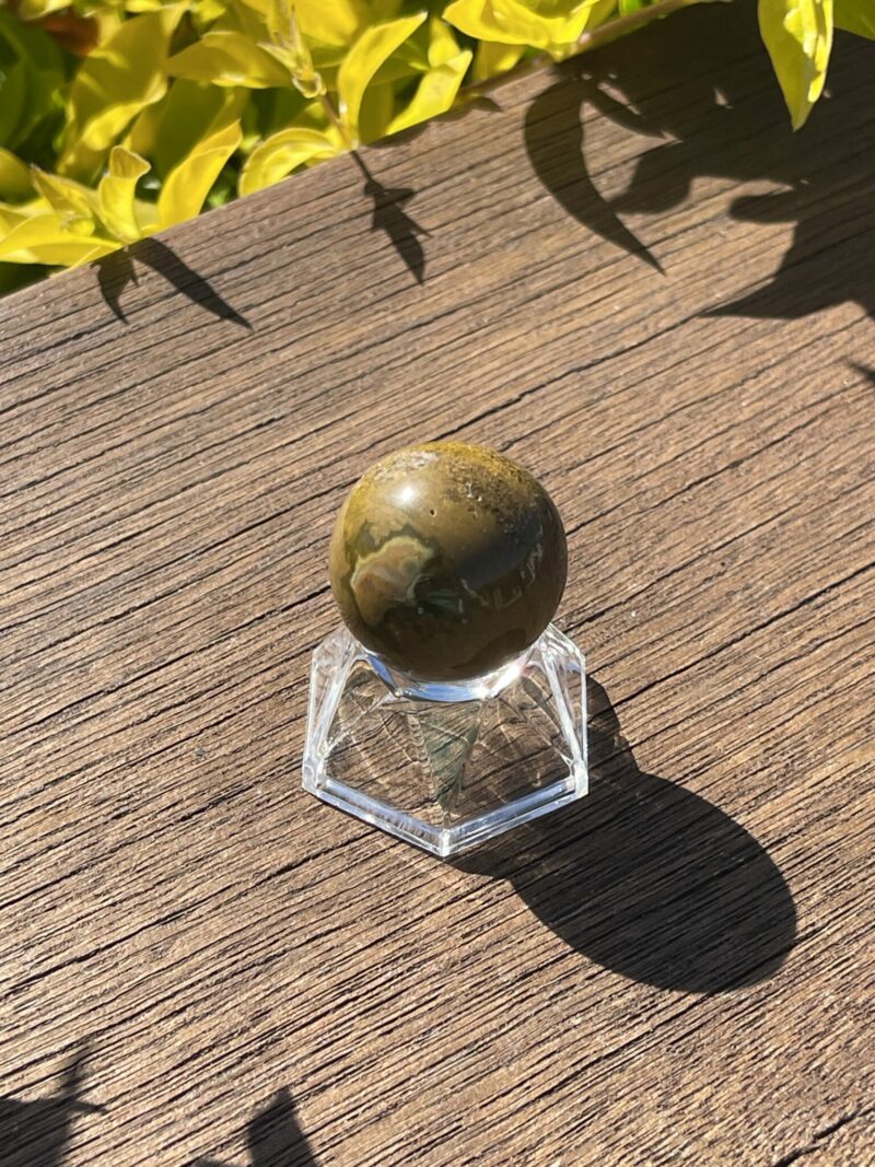 This is Small Ocean Jasper Sphere 3cm