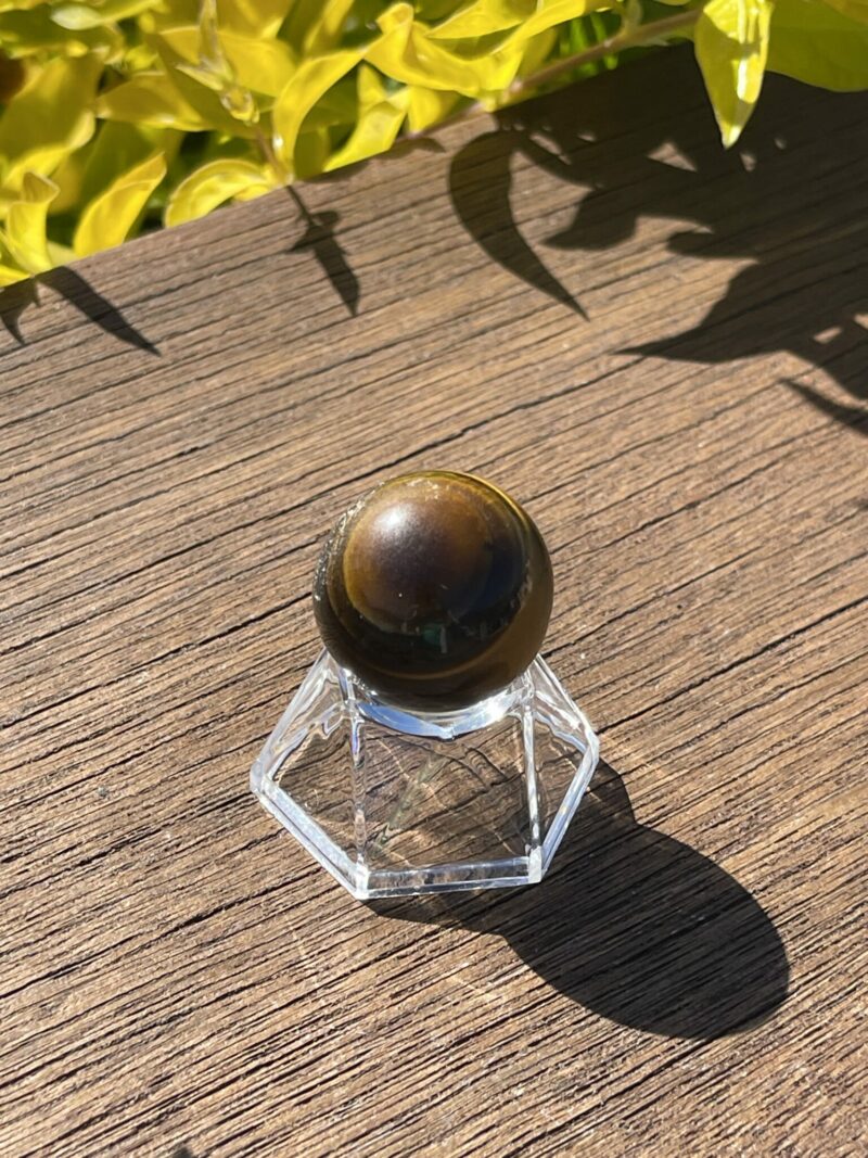 This is Small Tiger Eye Sphere 27mm