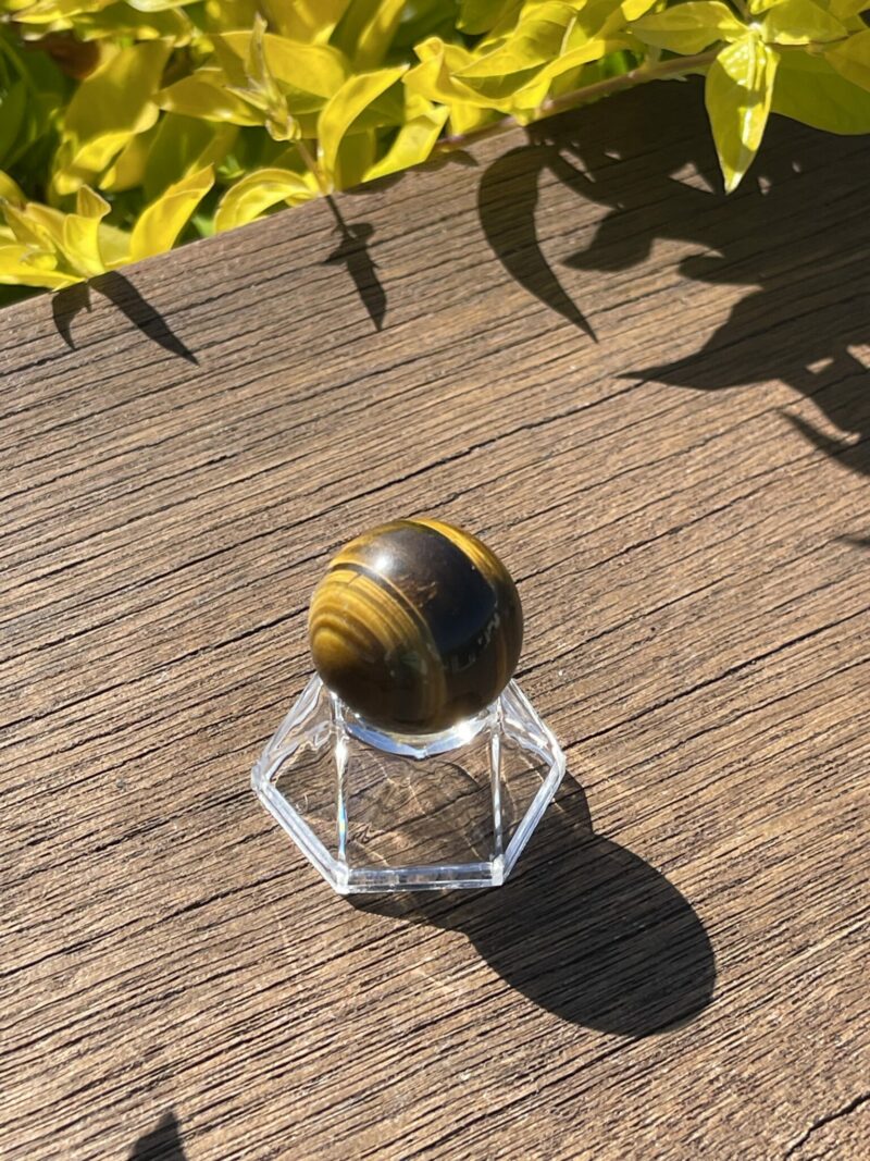 This is Small Tiger Eye Sphere 27mm