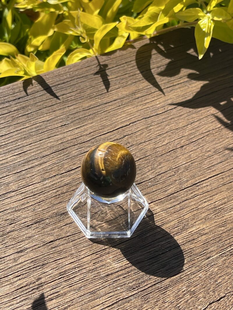 This is Small Tiger Eye Sphere 27mm