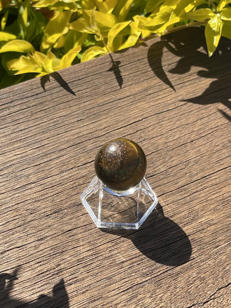 This is Small Tiger Eye Sphere 27mm