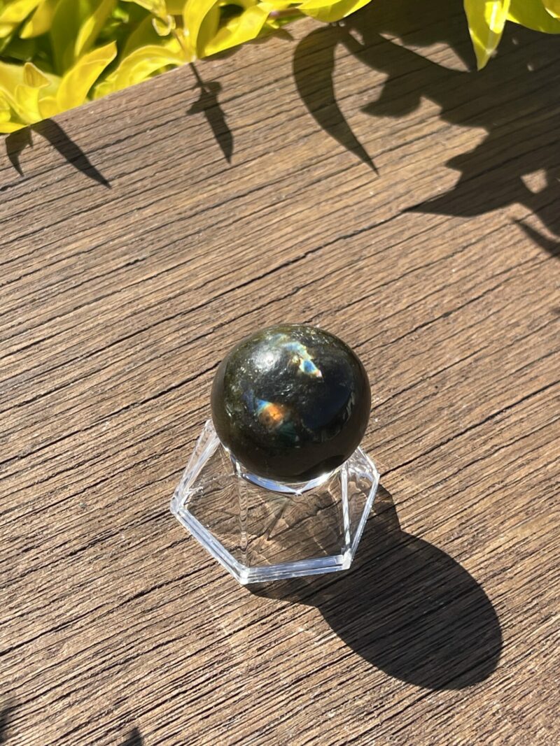 This is Small Magical Labradorite Sphere 3cm