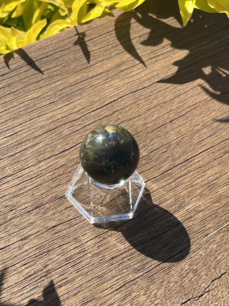 This is Small Magical Labradorite Sphere 3cm