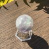 This is Beautiful Light Rainbow Fluorite Sphere 4cm