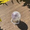 This is Beautiful Light Rainbow Fluorite Sphere 4cm