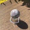 This is Earthy Chevron Amethyst Sphere 37mm