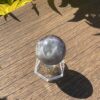 This is Earthy Chevron Amethyst Sphere 37mm