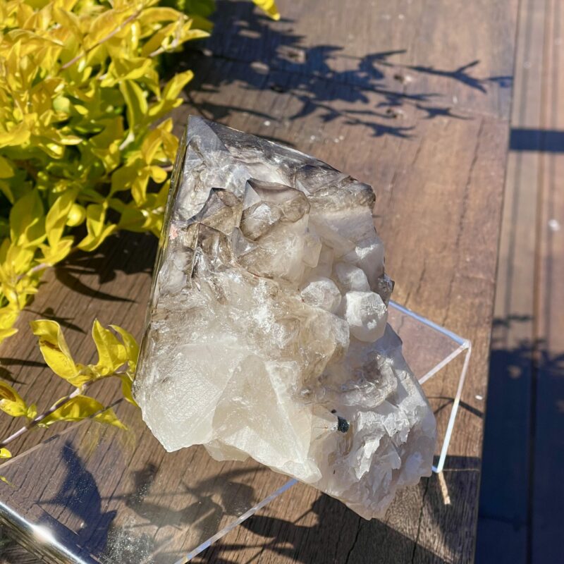 This is Elestial Skeleton Smokey Quartz 1.6kg Masterpiece