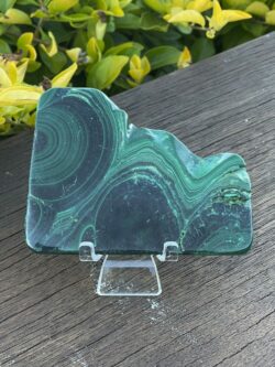 This is Malachite Slice Freeform 172gr