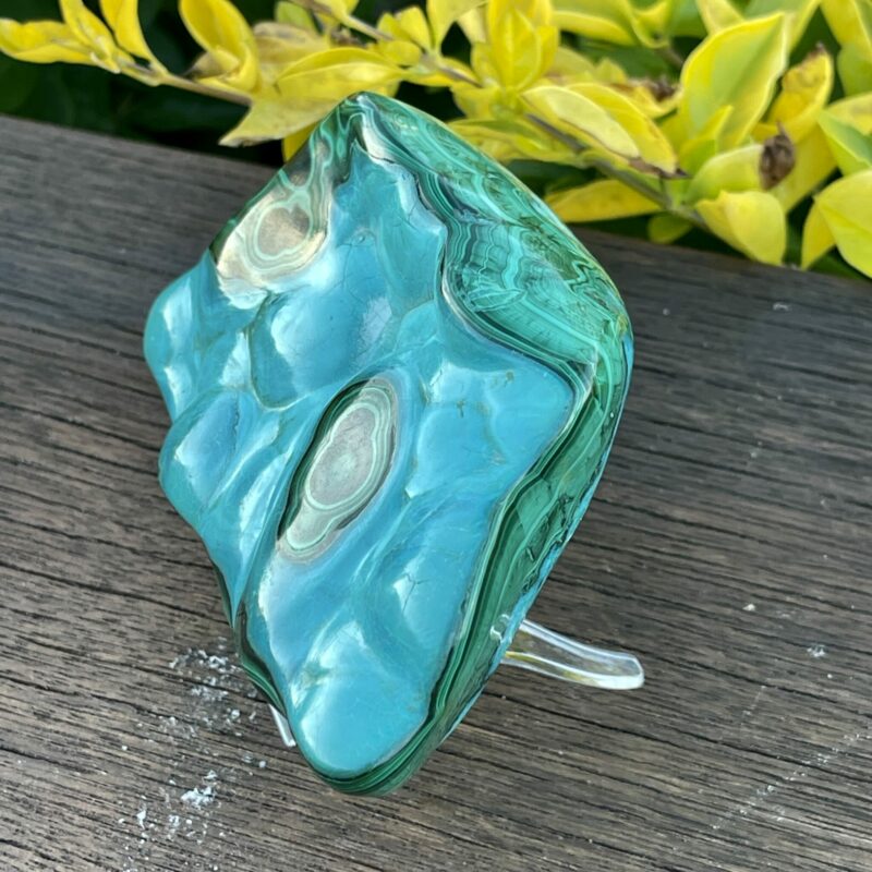 This is Chrysocolla Beauty Polished Freeform 573gr