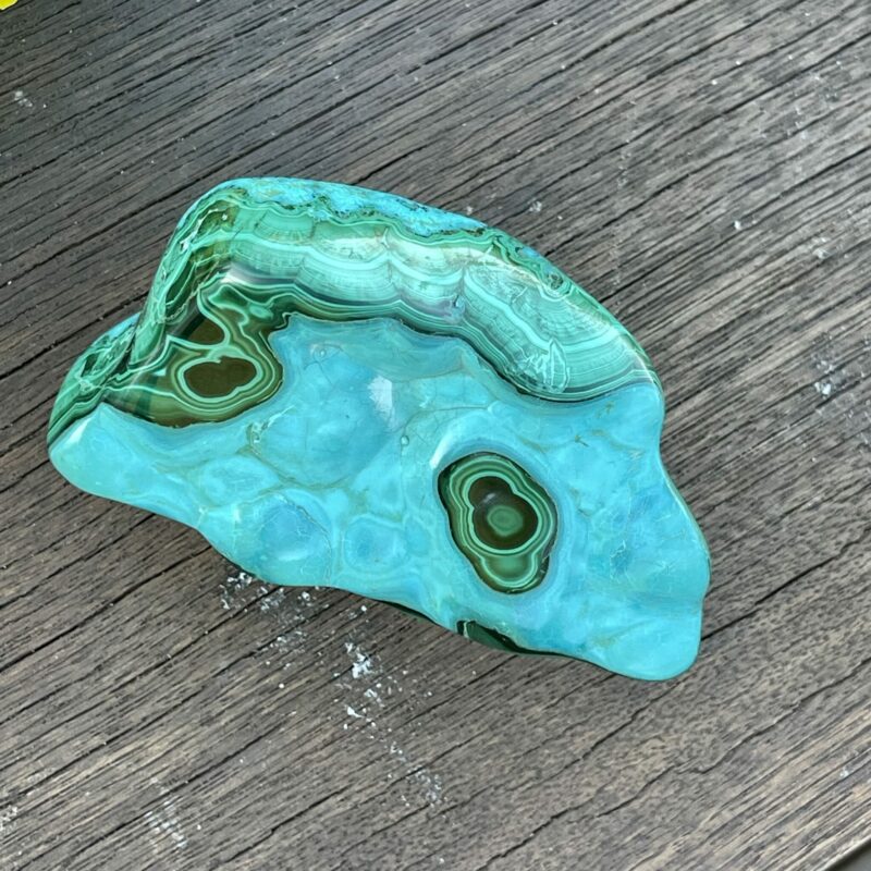 This is Chrysocolla Beauty Polished Freeform 573gr