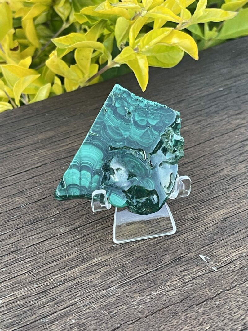 Discover Tranquility with Our 59g Malachite Slice