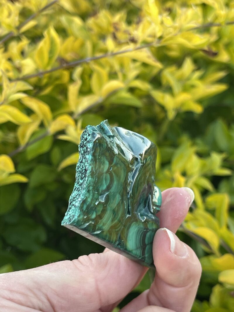 Discover Tranquility with Our 59g Malachite Slice