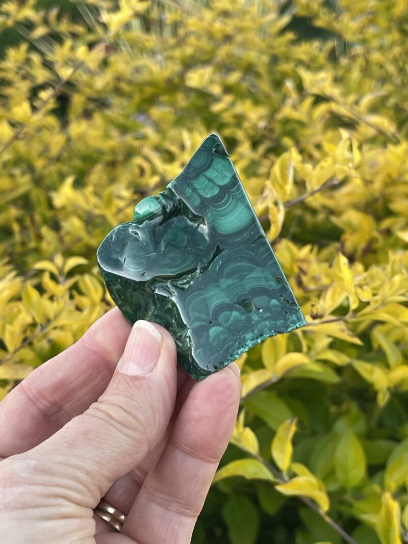 Discover Tranquility with Our 59g Malachite Slice