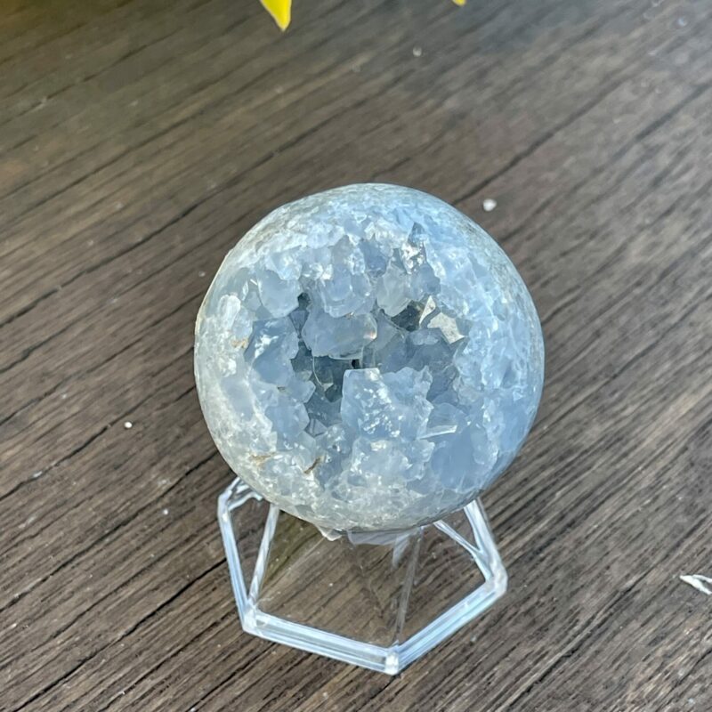 This isCelestial Celestite Sphere with Open Cluster - 140g