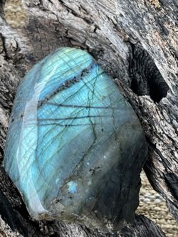 This is Enigmatic One-Side Polished Labradorite Freeform - 430gr