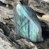 This is Enigmatic One-Side Polished Labradorite Freeform - 430gr