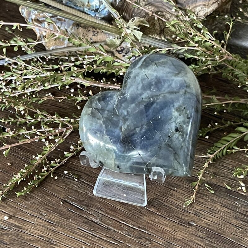 This is Enchanting Blue Labradorite Heart - 122g