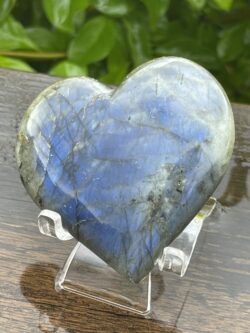 This is Enchanting Blue Labradorite Heart - 122g