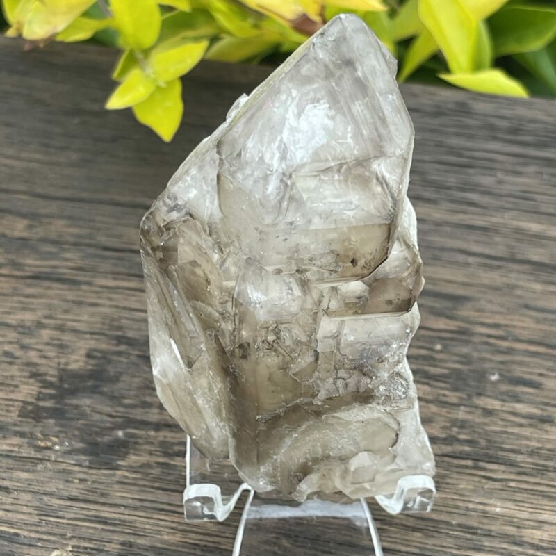 This Angelic Smoky Elestial Crystal with rainbow. - 200g