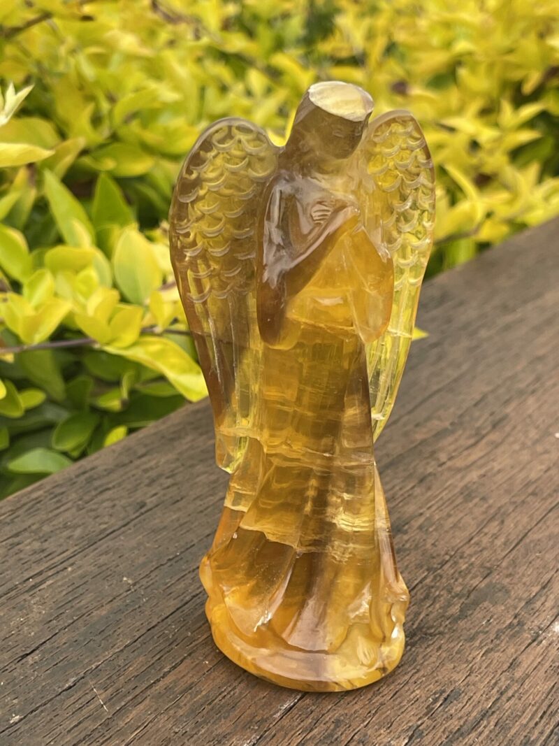 This is Radiant Gold Fluorite Angel - 260g