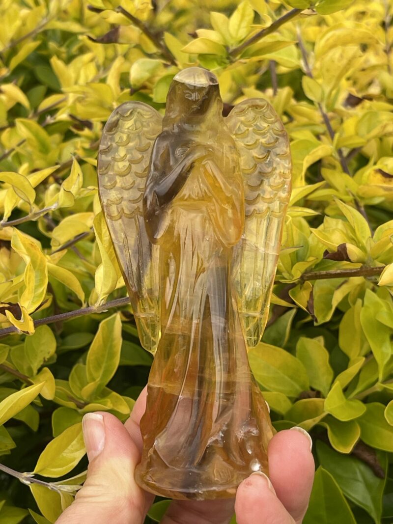 This is Radiant Gold Fluorite Angel - 260g