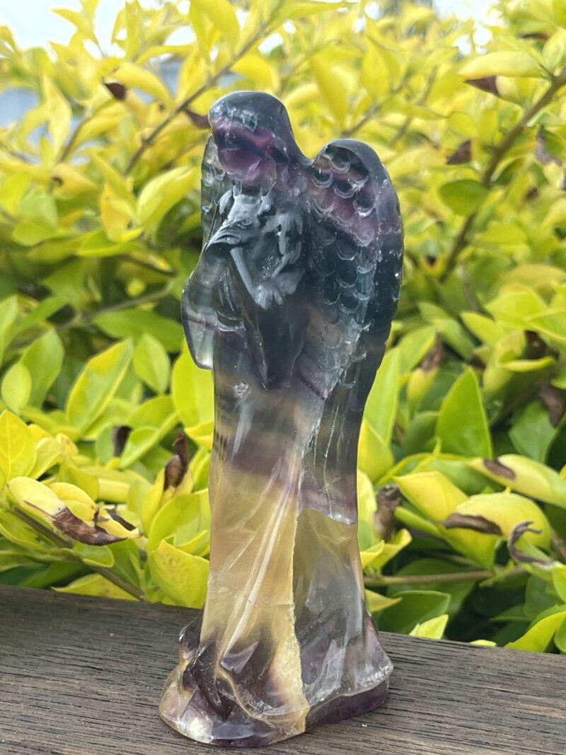 This is Comforting Rainbow Fluorite Angel - 266g