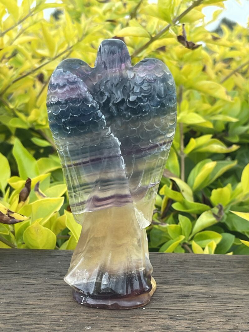 This is Comforting Rainbow Fluorite Angel - 266g