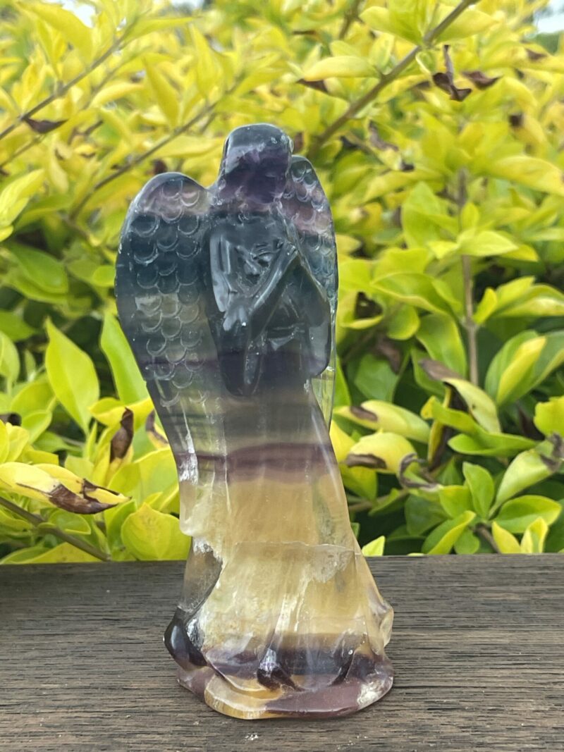 This is Comforting Rainbow Fluorite Angel - 266g