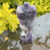 This is Tranquil Chevron Amethyst Angel - 7.5cm