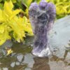 This is Tranquil Chevron Amethyst Angel - 7.5cm