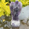 This is Tranquil Chevron Amethyst Angel - 7.5cm