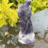 This is Tranquil Chevron Amethyst Angel - 7.5cm