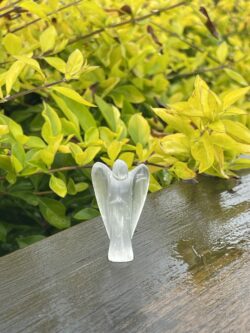 This is Serene Selenite Angel of Light - 5cm