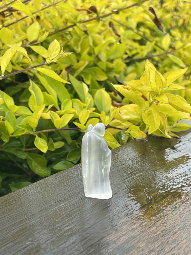 This is Serene Selenite Angel of Light - 5cm