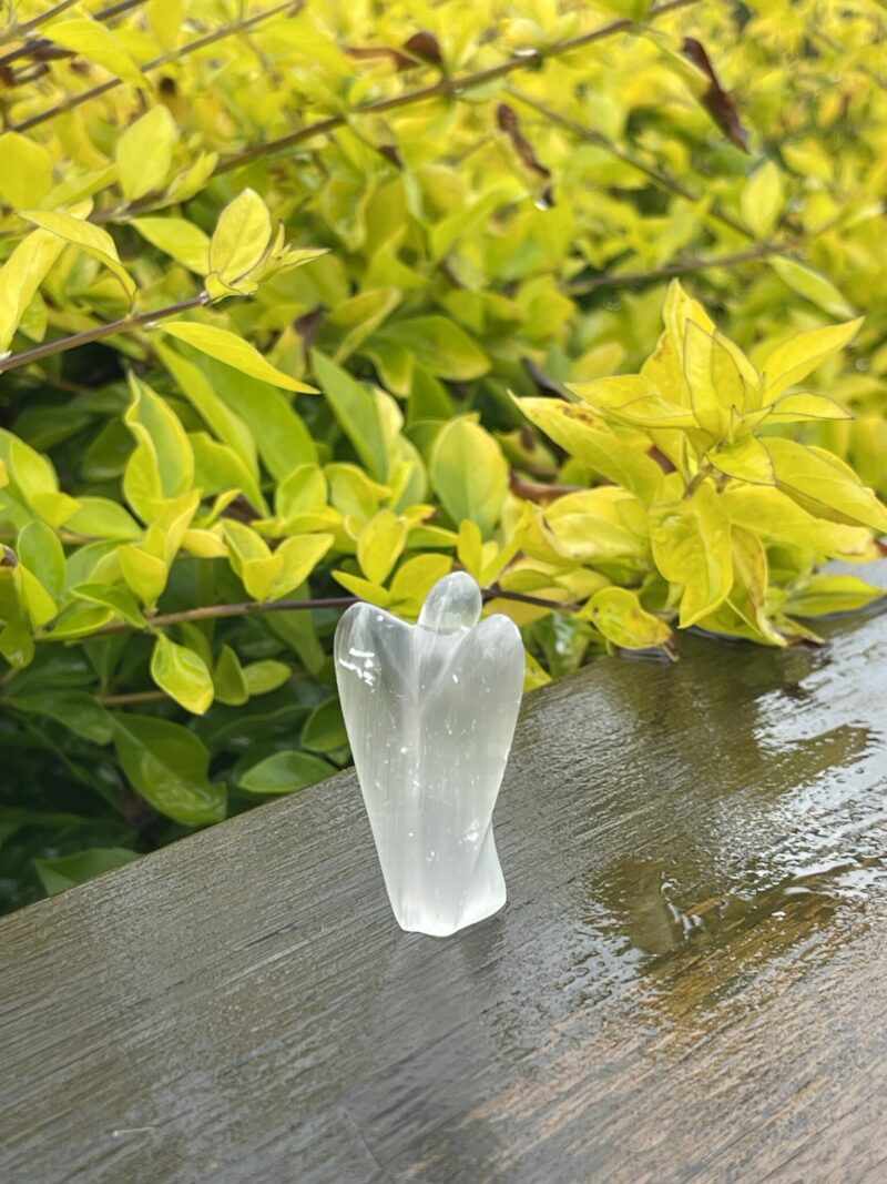 This is Serene Selenite Angel of Light - 5cm